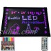 LED Menu Board 24" x 16" Message Sign display dry erase Fluorescent neon writing   190906095718